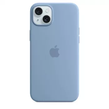 Apple iPhone 15 Plus Silikono Dėklas su MagSafe - Žiemos Mėlyna
