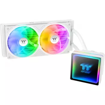 Skysčio aušintuvas procesoriui THERMALTAKE TH240-S V3 ARGB Sync Snow Edition, 240mm radiatorius