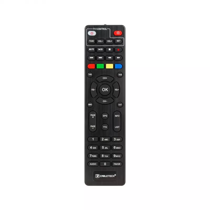 Skaitmeninis TV imtuvas Cabletech URZ0336C DVB-T/T2 H.265 antžeminis tuneris, 470–862 MHz, 1 tuneris, HDMI, USB, SCART