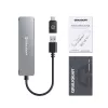 GRAUGEAR G-HUB2A2C-AC USB 3.2 Gen 1 sąsajos šakotuvas Type-A + Type-C 5000 Mbit/s sidabrinis