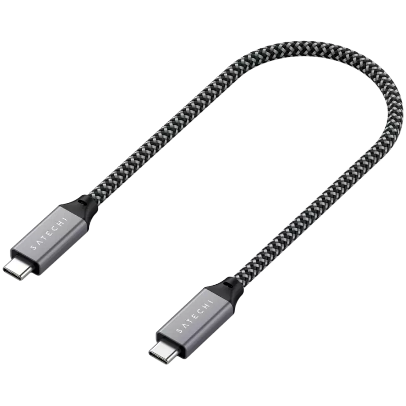 USB kabelis Satechi ST-U4C25M USB4 Gen 3x2 0,25 m juodai pilkas