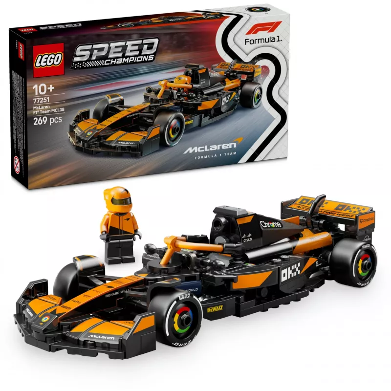 LEGO SPEED CHAMPIONS 77251 McLaren F1 Team MCL38 lenktyninis automobilis