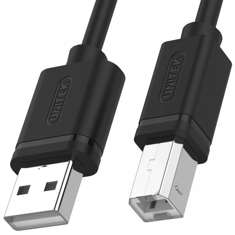 USB 2.0 laidas Unitek Y-C420GBK, USB A į USB B, 3 m, juodas