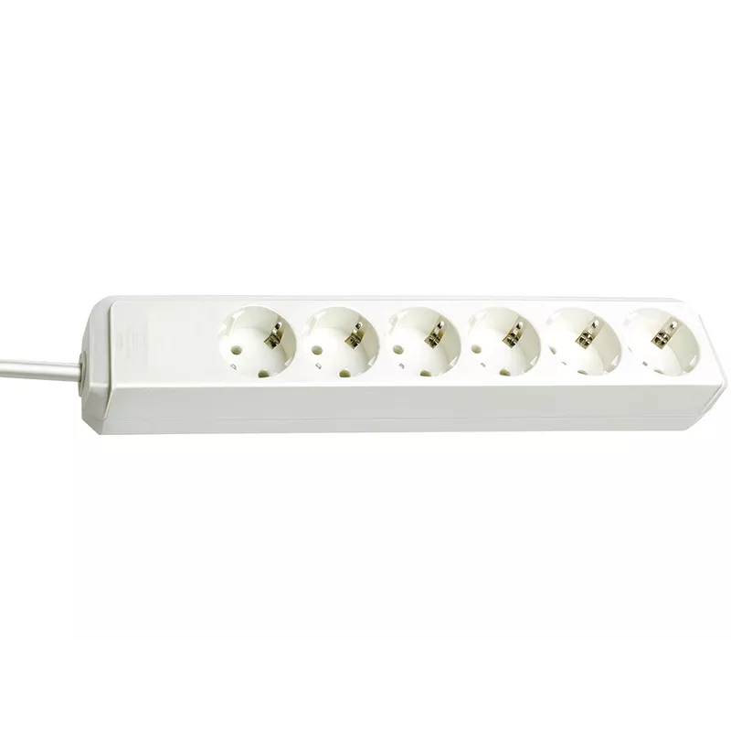 brennenstuhl Power Strip Eco-Line, 6 lizdų, balta (1159420015)