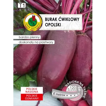 Sėklų juosta — Apte burokėlis (raudonas) Opolski cilindrinis, 6 m ritinys, paruoštas sėjai