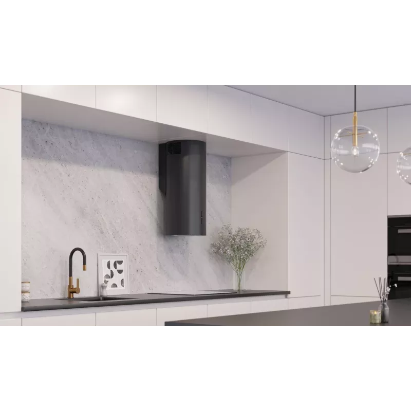 Įmontuojamas gartraukis MAAN ELBA 2 W 731 BLACK, juodas, 4 greičiai, 61 dB
