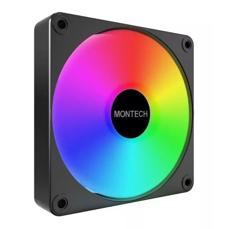 Montech GF120R V2 ARGB kompiuterio korpuso ventiliatorius 12 cm juodas 1 vnt.