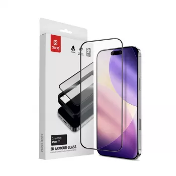 Rėmelis apsauginio stiklo montavimui Crong, skirtas iPhone 17 (CRG3DAGIP1763)