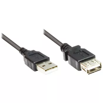 Good Connections ilginimo kabelis USB 2.0 kištukas A ir lizdas A - juodas - 1,8 m