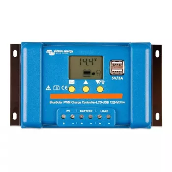 Saulės baterijų valdiklis Victron Energy BlueSolar PWM-LCD&USB 12/24V 30A