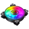 Gamemax DUAL RING INFINITY korpuso ventiliatorius, juodas