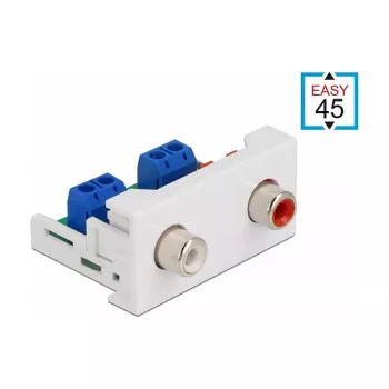 Modulis DeLOCK 81338 Easy 45 2 x RCA lizdas moteriškas