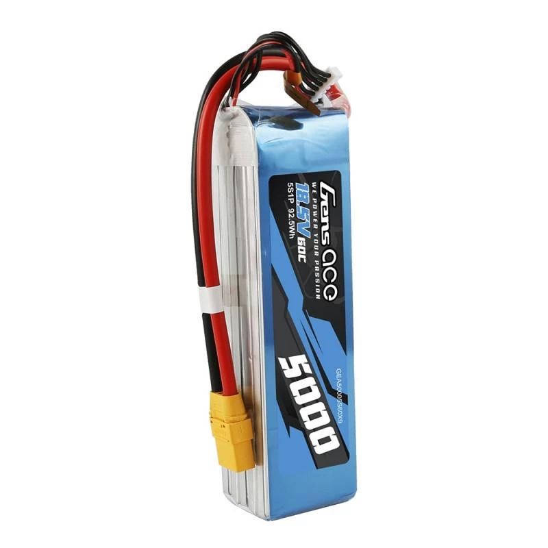 Baterija Gens ace GEA50005S60X9 Blue White 5000mAh 18.5V 60C 5S1P LiPo