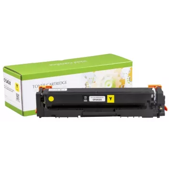 Suderinama statinės kontrolės HP kasetė Nr.203X geltona 2,5K (CF542X)/Canon CRG-054HY nauja lusta