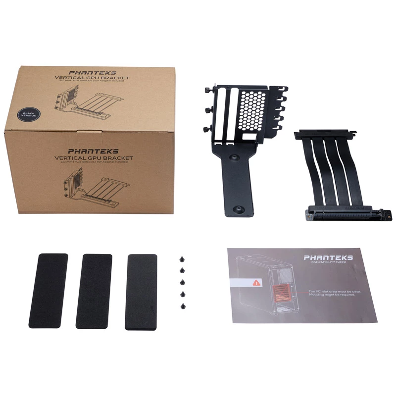 Vertikalus GPU laikiklis Phanteks PH-VGPUKT4.0_03R su PCIe Gen4 kabeliu