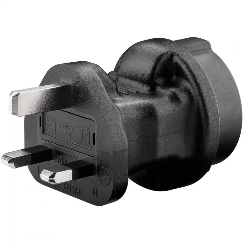 Maitinimo adapteris Goobay 95307 Juodas JK