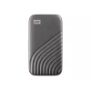 WD My Passport SSD 4 TB pilka – nešiojamasis išorinis SSD diskas su šifravimu