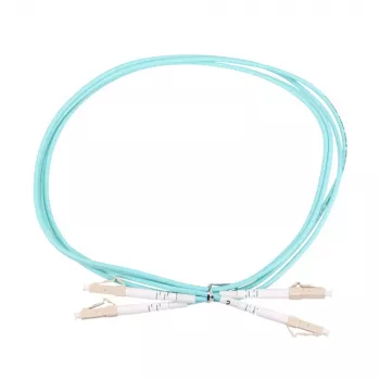 Extralink LC/UPC–LC/UPC šviesolaidinis jungiamasis kabelis, daugiamodis OM3, dvigubas, 3 mm apvalkalas, 2 m