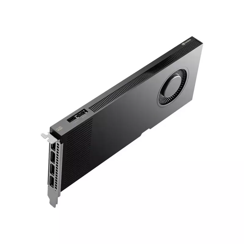 PNY RTX PRO 4000 Blackwell, 24 GB GDDR7 ECC, 192 bit, 140 W, PCI Express 5.0 x16, 4 x DisplayPort 2.1, ATX laikiklis, maitinimo laidas 1x CEM5 16 kontaktų, vieno lizdo, pilno aukščio, maža dėžutė