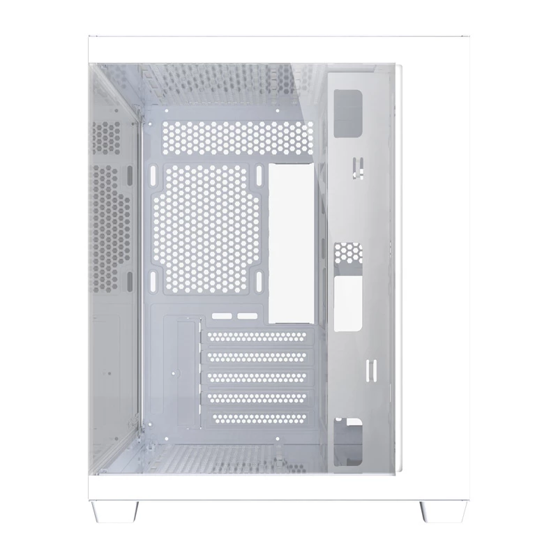 Kompiuterio korpusas DarkFlash B275 (baltas) mid-tower ATX, priekinis I/O, grūdintas stiklas