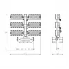 Synergy 21 LED prožektorius objektams/stadionams 720W IP66 šalta šviesa