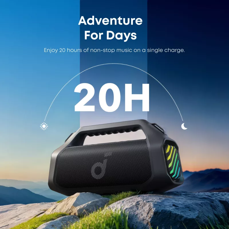 Nešiojama Bluetooth kolonėlė Soundcore Boom 2 Pro juoda