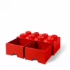 LEGO kaladėlės formos stalčius 8 raudonas (40061730) Room Copenhagen