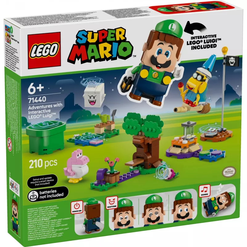 Konstruktorius LEGO 71440 Super Mario interaktyvi LEGO Luigi figūrėlė