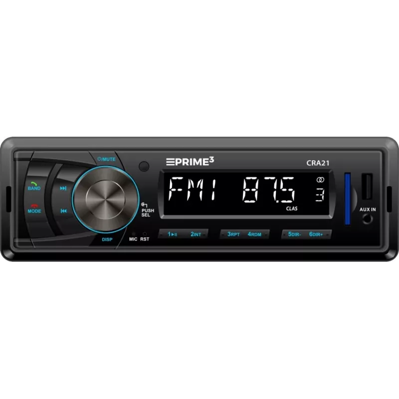 Automobilinis FM radijo imtuvas PRIME3 CRA21 BT su Bluetooth ryšiu