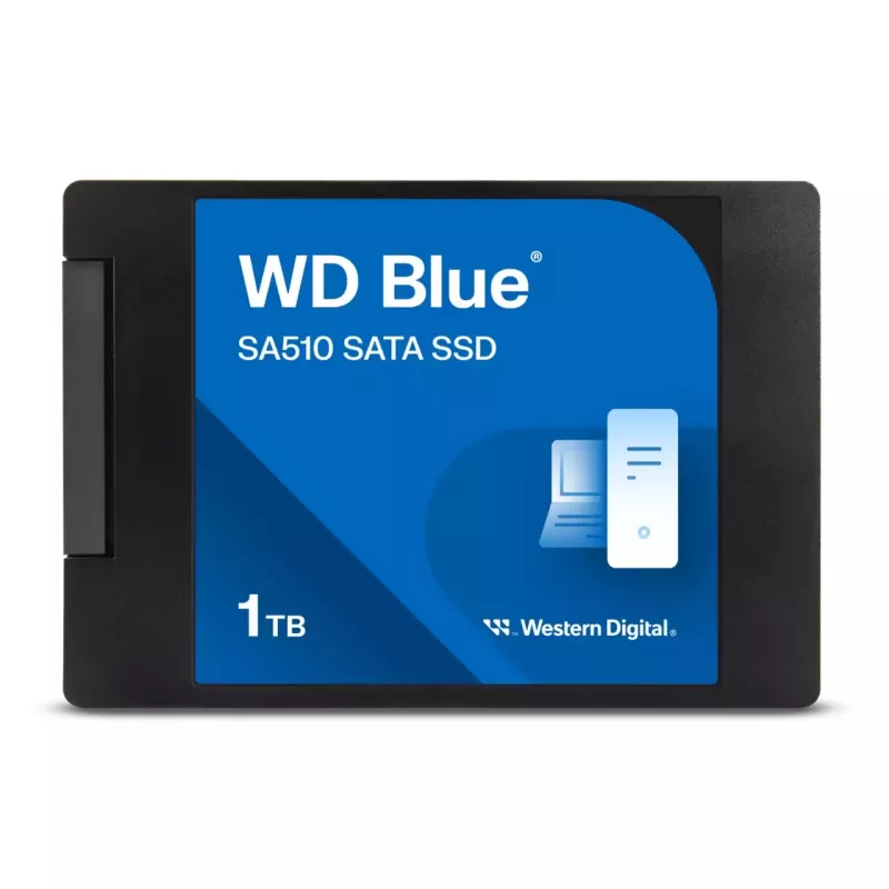 WD Blue SA510 - SSD - 1TB - vidinis - 2,5 colio (6,4 cm) - SATA 6Gb/s (WDBB8H0010BNC-WRSN)