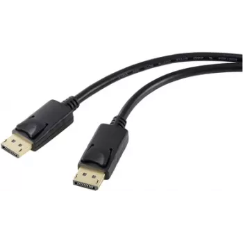 Renkforce DisplayPort jungiamasis laidas, DisplayPort kištukas – DisplayPort kištukas, 2,00 m, juodas RF-5245268, DisplayPort 1.2