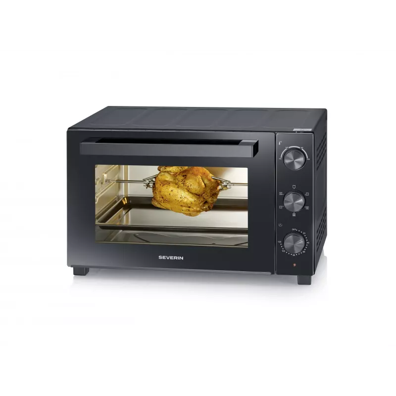 SEVERIN TO 2076 elektrinė orkaitė ant stalo — 46 L, 1800 W, juoda