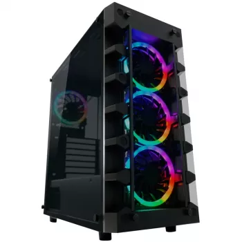 LC Power Gaming 709B Solar_System_X - korpusas - ATX - be maitinimo šaltinio - juodas - USB/Garsas (LC-709B-ON)