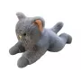 Plušinis katės žaislas Madej 010788 gulintis, 45 cm, pilkas