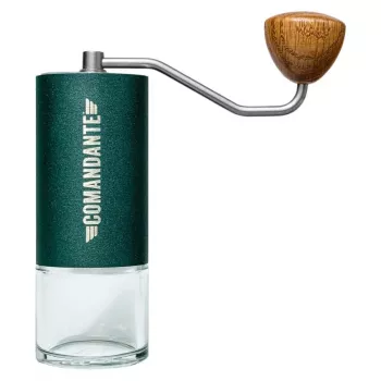 Rankinė kavos malūnėlė COMANDANTE C40 MK4 Nitro-Blade Racing Green – reguliuojami nustatymai, 160 mm, 740 g