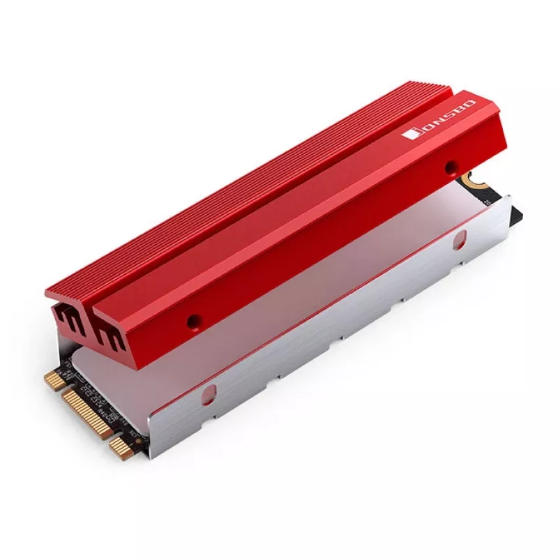 Jonsbo M.2-6 RED 2280 pasyvus aušintuvas M.2 SSD diskams 2280 NVMe/SATA