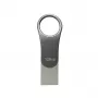 USB atmintukas Silicon Power C80 128GB USB 3.2 Gen 1 (Type-A / Type-C) titano spalvos