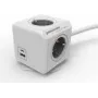 Allocacoc 10435/DEEUAC 4 lizdų ilginimo laidas su USB-A ir USB-C