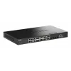 D-Link 28 prievadų Gigabit kraunamas PoE+ išmanusis valdomas tinklo jungiklis su 4 x 10G SFP+ prievadais