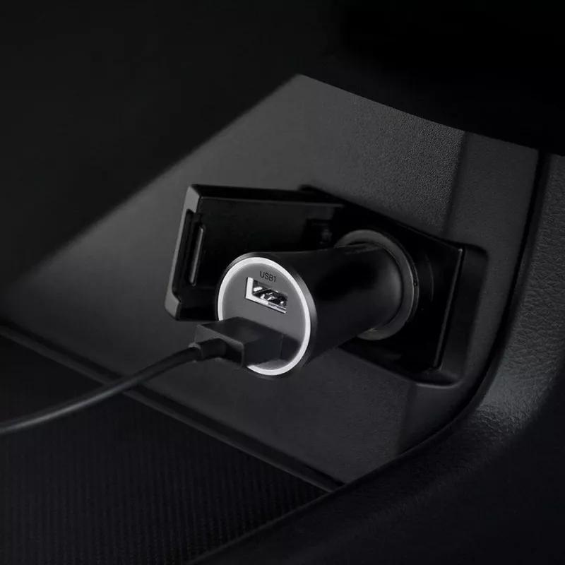 Xiaomi 37 W dviejų prievadų automobilinis kroviklis juodas