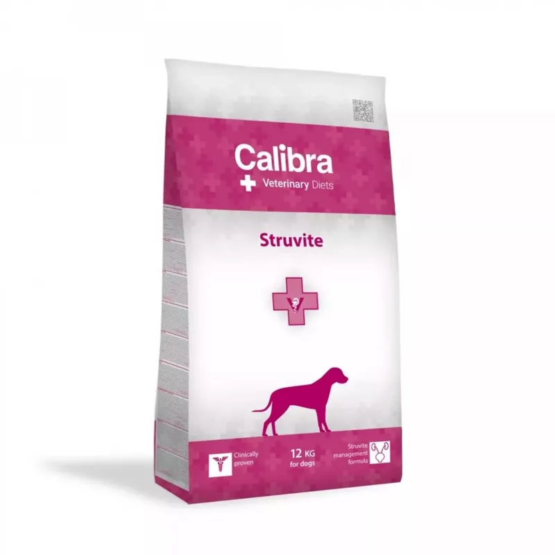 Sausas šunų ėdalas Calibra Veterinary Diets Struvite 12 kg – veterinarinis šlapimo takų mišinys, vištiena, be cukraus, be glitimo
