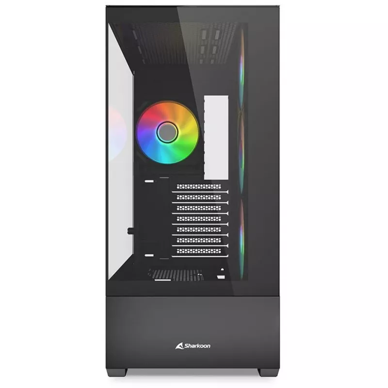 PC korpusas Sharkoon AK6 RGB, ATX, juodas