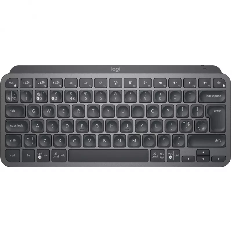 LOGITECH MX Keys Mini For Business Graphite – belaidė klaviatūra (UK išdėstymas, tarptautinė versija)