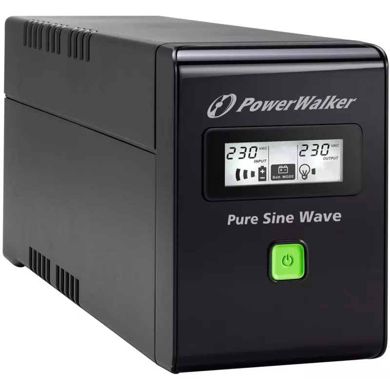 Nepertraukiamo maitinimo šaltinis PowerWalker VI 800 SW FR, linijinis-interaktyvus, 0,8 kVA, 480 W, 2 lizdai