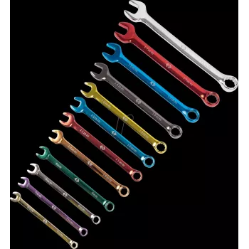 Veržliarakčių žiedinių rinkinys c.k tools T436M12ST — 12 dalių, 6–19 mm