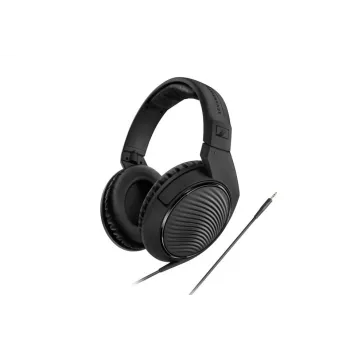 Sennheiser HD 200 PRO laidinės uždaros studijinės ausinės, 32 Ω, 20–20000 Hz, 2 m laidas, 3,5 mm, juodos