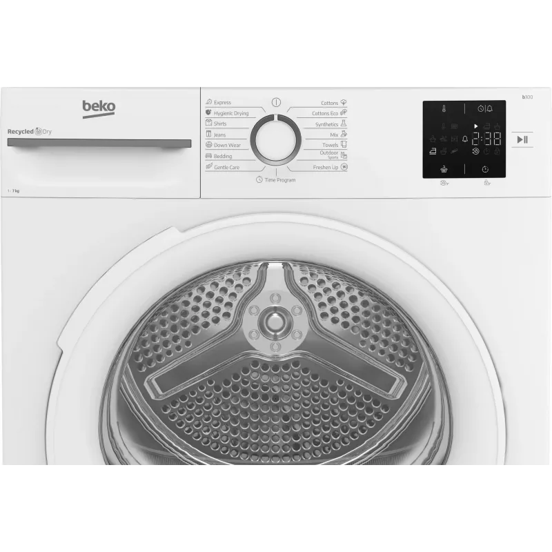BEKO Džiovintuvas BM3T372E0W, 7 kg, energijos klasė E, gylis 54,5 cm