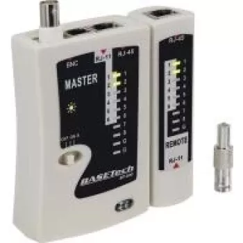 Basetech kabelių testeris BT-200, tinka RJ-45, RJ-11, BNC