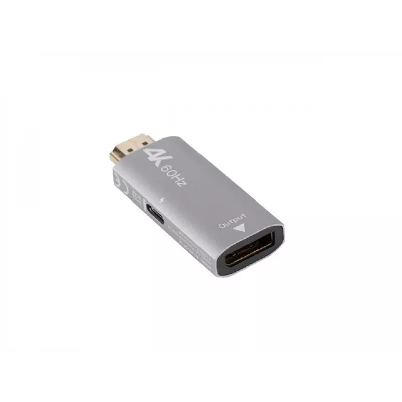 Adapteris vaizdo kabeliui Lanberg AD-HD-DP-01 HDMI Type A DisplayPort sidabrinis