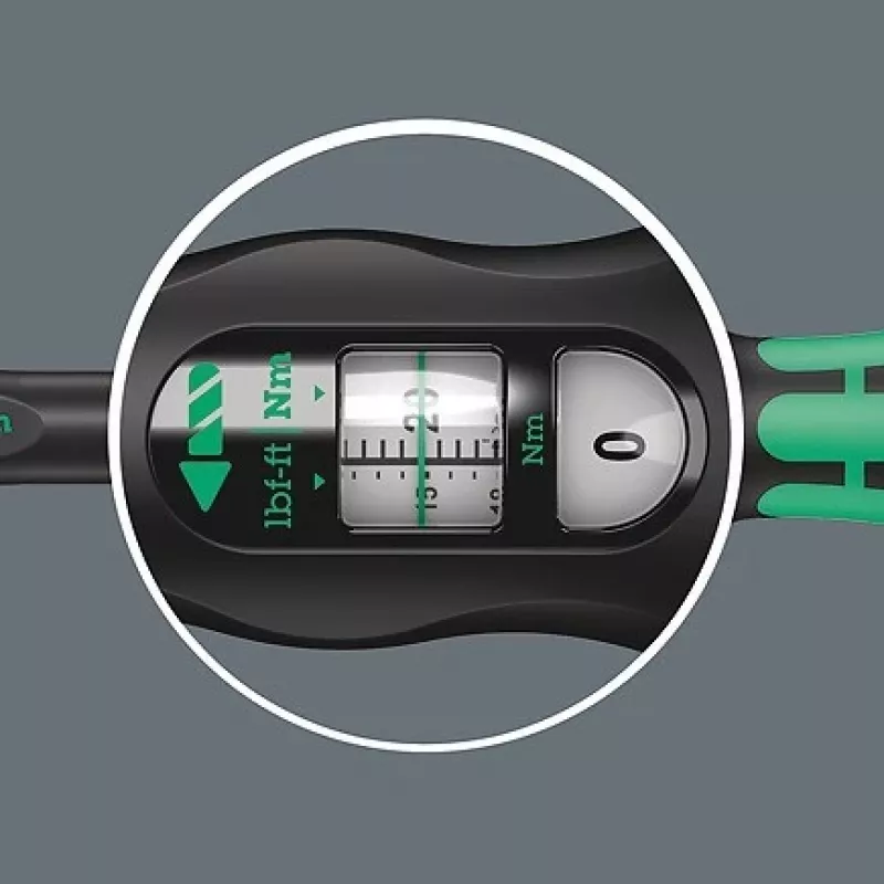 Wera Click-Torque C 3, 1/2 colio dinaminis veržliaraktis su reversiniu reketu, 40–200 Nm